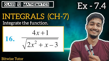 Class 12 Ex 7.4 Q16 Maths | Ex 7.4 Class 12 q16 | ex 7.4 Q16 Class 12 | Integrals
