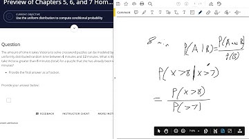 Use the uniform distribution to compute conditional probability