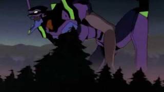 Look its Godzilla... i mean Eva unit 01?