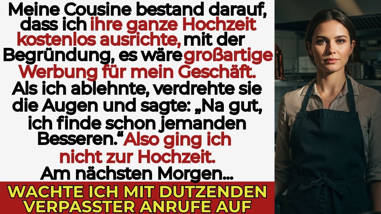 Meine Familie wollte, dass ich das Hochzeitsbuffet gratis mache – „eine tolle Chance für dich“
