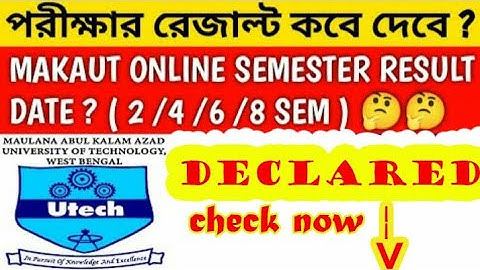 MAKAUT EVEN SEMESTER RESULT  DECLARED 2022😱😱|Check result 👇👇