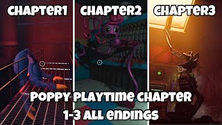 Poppy Playtime Chapter 1 Vs Poppy Playtime Chapter 2 Vs Poppy Playtime Chapter 3 All Endings