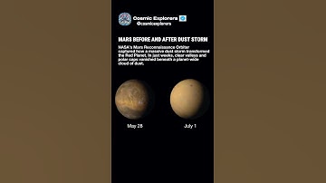 Before And After Martian Dust Storm! #space #science #mars #nasa #astronomy