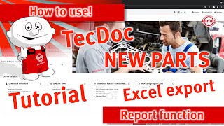 Elring | How to use  - Report function on Tecdoc for new articles | Report für neue Artikel