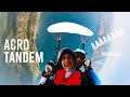 Awesome acro tandem paragliding infinity tumbling with extreme pro pal takats