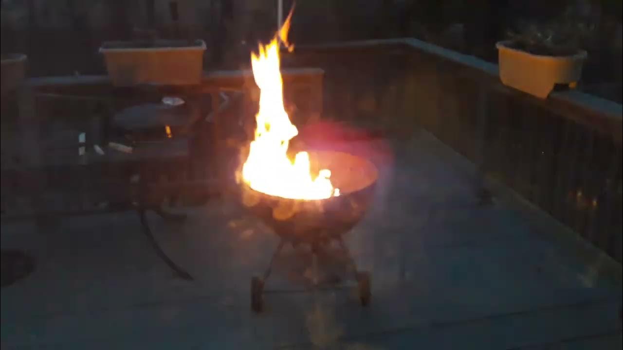 getting the grill going YouTube