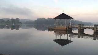 4K - Timelapse of Clouds Shifting w/ Reflection in Water