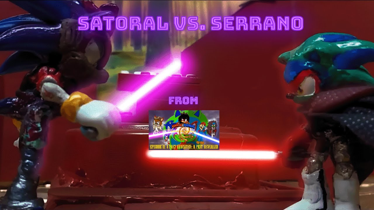 Satoral vs. Serrano | AI Upgraded (from "Mario & Sonic StopMotion SuperShow! Episode 11)
