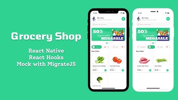 React Native: Grocery Shop  Part 1 | React Hooks | Mock Data