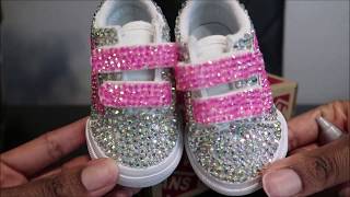 DIY CUSTOM BABY VANS RHINESTONE SHOES - HOW TO ADD BLING TO SHOES