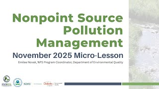 Nonpoint Source Pollution Management