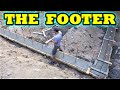 How to Pour Concrete Footers for Block Walls start to finish DIY