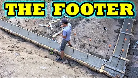How to Pour Concrete Footers for Block Walls start to finish DIY