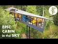 Architects mindblowing cabin floats 60 feet above the ground  off grid cabin tour