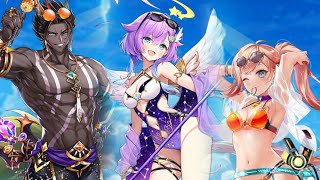 【白猫】Lv.9999 超堕落!コスモアゼウフ(前半弱点, HP10京):#アピス(8凸C弓)、#サテラ(8凸C弓) &amp; #ルカ(23凸GC大劍):星55 天命を越えて|#白猫プロジェクト