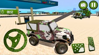 Offroad Army Truck Driver Simulator: Unloading 4x4 Military Jeep - Android gameplay screenshot 5