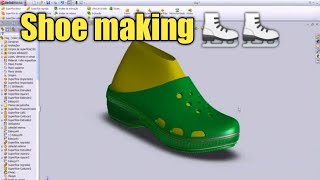 shoe making  inSOLIDWORKS TUTORIALS |  COMMAND IN SOLIDWORKS |SOLIDWORKS |Contact for projects