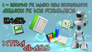 Video 8 -  Ejemplo de Macro para Restaurante  - Creación de las Macros   en Excel