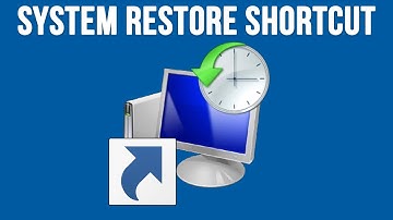 Create a System Restore Shortcut for your Desktop, Start Menu or Taskbar