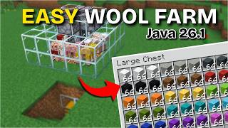 Minecraft EASIEST Wool Farm | Multi Sheep Farm | Java 26.1+