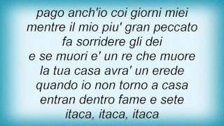 Lucio Dalla - Itaca Lyrics