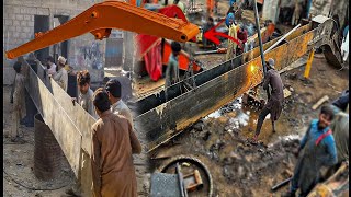 How a 45-Foots Long Excavator Machine Main Boom is Manufactured | Amazing Skills
