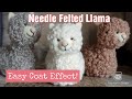 Fantastic BEGINNER Needle Felt Project | My Cute Lazy Llamas | FULL TUTORIAL | Felting Wool Animals