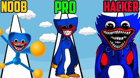 NOOB vs PRO vs HACKER in Huggy Stretch Game