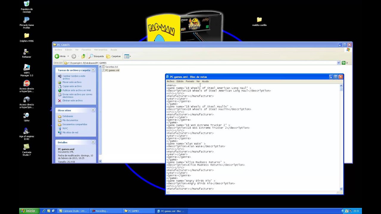 Tutorial juegos pc en hyperspin