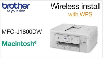 MFCJ1800DW set up wireless with WPS - Macintosh