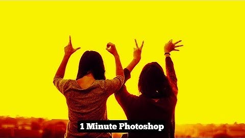 1 Minute Photoshop - Sunset Effect