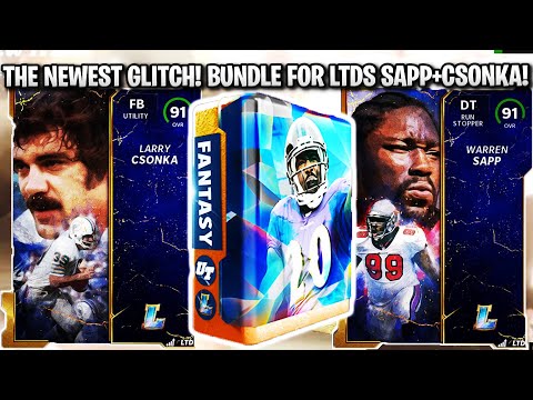 THE NEWEST GLITCH! LEGEND STRATEGY ITEMS! LEGENDS BUNDLE FOR LTD LEGENDS CSONKA AND SAPP | MADDEN 22