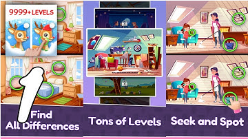 Differences - Find Difference Gameplay Walkthrough #1 - Level 1 ~ 11 (Android, IOS)