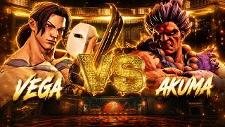 Vega vs Akuma - Street Fighter 5 High Level Gameplay