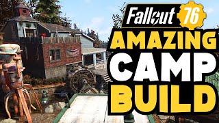 Fallout 76: Incredible CAMP build, with stunning Interior! Top Camps Ep.25