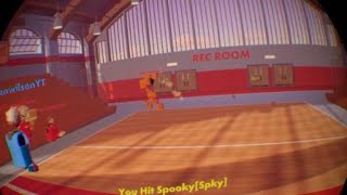 Rec Room Dodgeball: i went from afk to almost getting their entire team out | flick shots, tricks | screenshot 2