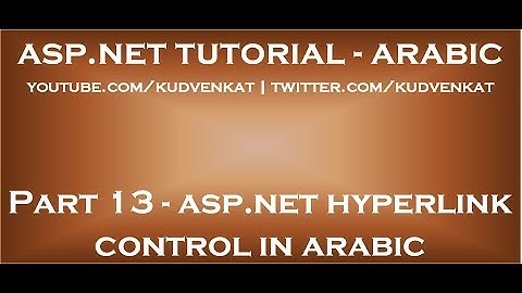 ASP NET Hyperlink control in arabic