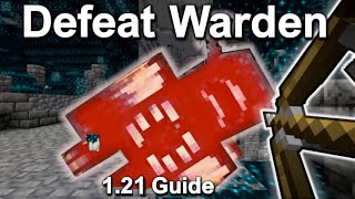 KILL Warden INSTANTLY Minecraft  1.20 Hardcore (NO ARMOR/POTIONS) | How to Kill Warden in Minecraft