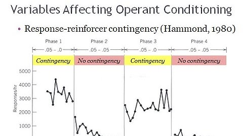 PSYC 370 Video Lecture - Variables Affecting Operant Conditioning