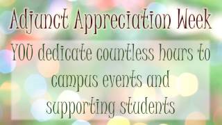 Adjunct Appreciation 2017