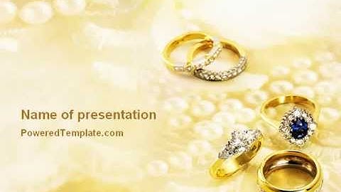 Precious Rings PowerPoint Template by PoweredTemplate.com