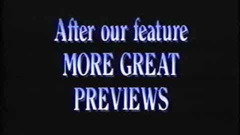 After our feature More Great Previews/Feature Presentation bumpers (1994)