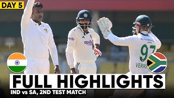 India vs South Africa 2nd Test Day 5 Full Match Highlights | IND vs SA 2nd Test Day5 Full Highlights