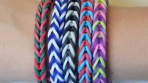 RAINBOW LOOM FISHTAIL BRACELET BY HAND - EASY