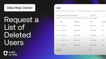 Request a List of Deleted Users | Auth0 by Okta Support