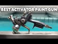 What type of paint guns to use for hydrographic activators