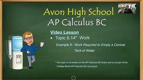 Avon High School - AP Calculus BC (Calculus 2) - Topic 8.14 - Example 8 - Work