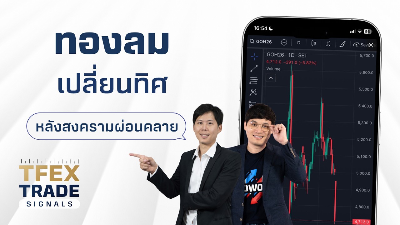 TFEX Trade Signals | ทองลมเปลี่ยนทิศ หลังสงครามผ่อนคลาย