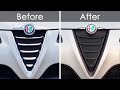 Alfa Romeo GT Grille Revamped, Updated, How to Plasti Dip Grille, Grill