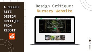 Celebrity Design Critique 3: Plant Nursery Website Profile